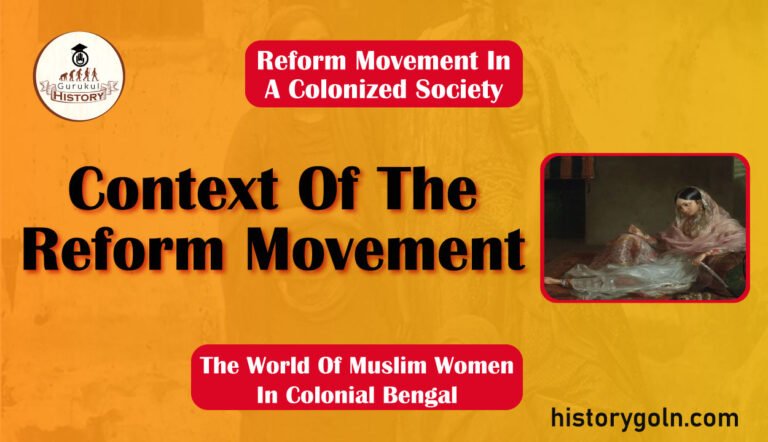 Context Of The Reform Movement