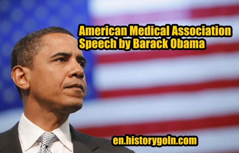American Medical Association Speech by Barack Obama