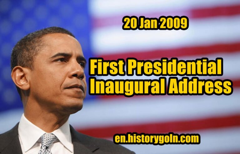 First Presidential Inaugural Address | Barack Obama | 20 Jan 2009