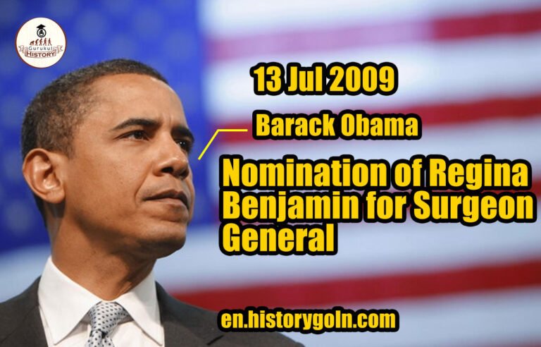 Nomination of Regina Benjamin for Surgeon General