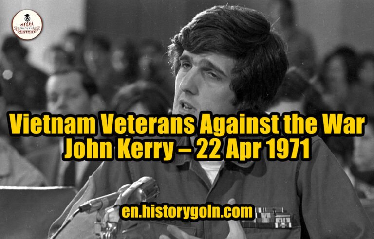 Vietnam Veterans Against the War – John Kerry – 22 Apr 1971