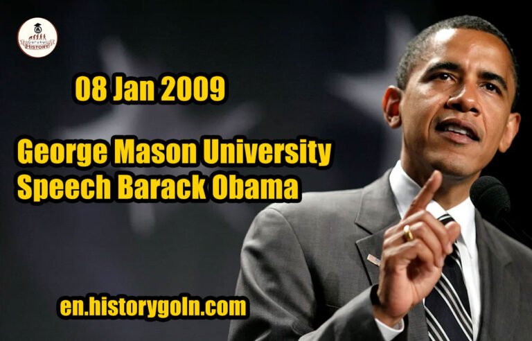 George Mason University Speech | Barack Obama | 08 Jan 2009