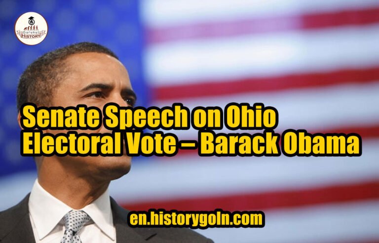 Senate Speech on Ohio Electoral Vote – Barack Obama